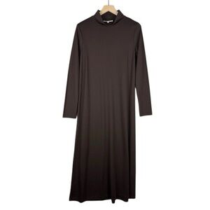 Bryn Walker Dress Womens Medium Brown Minimalist Lagenlook Made‎ USA NEW
